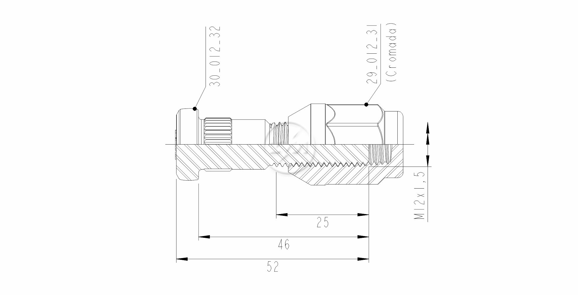 ZM 40.012.38 - Conjunto Parafuso de Roda - TRA