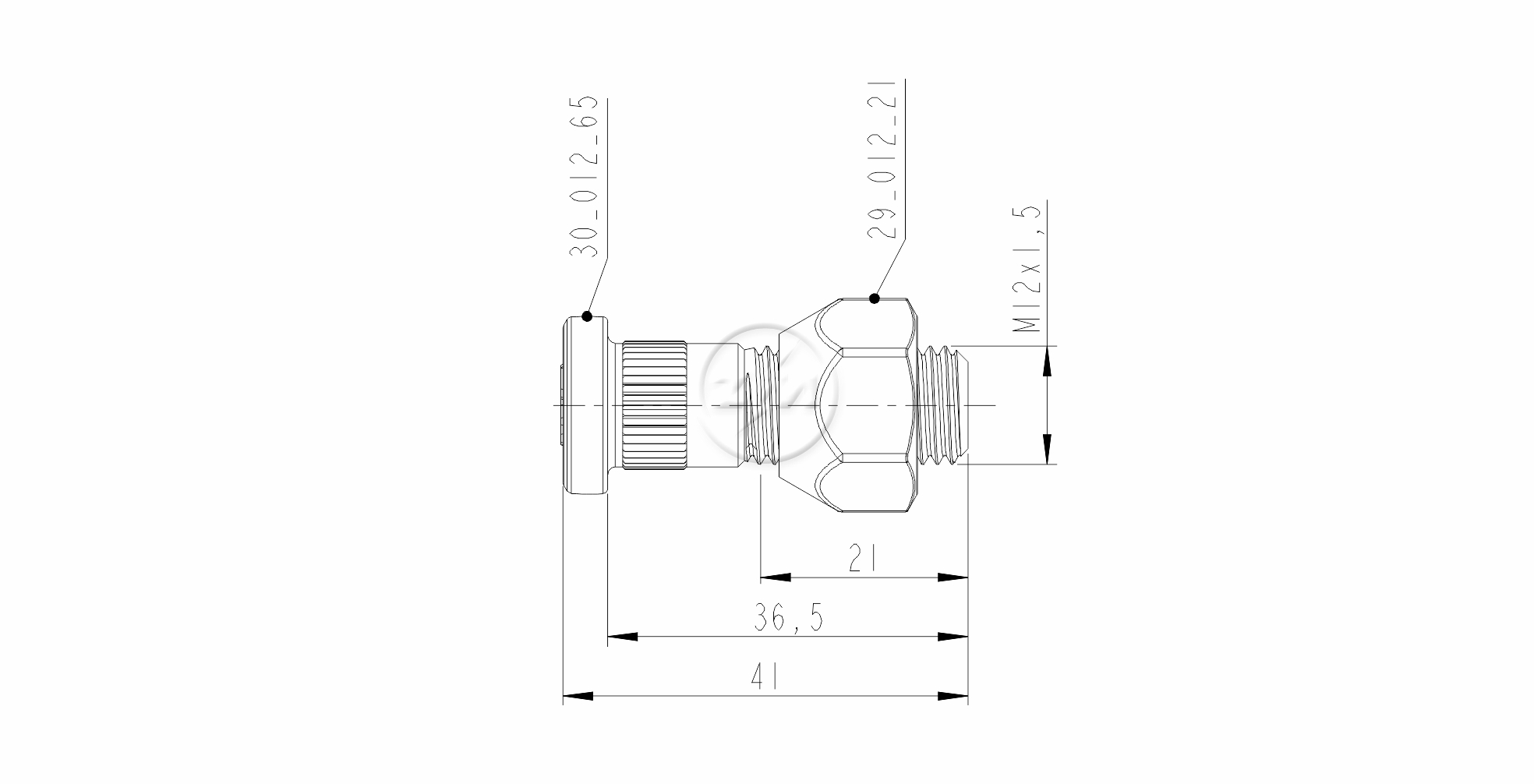 ZM 40.012.65 - Conjunto Parafuso de Roda - TRA