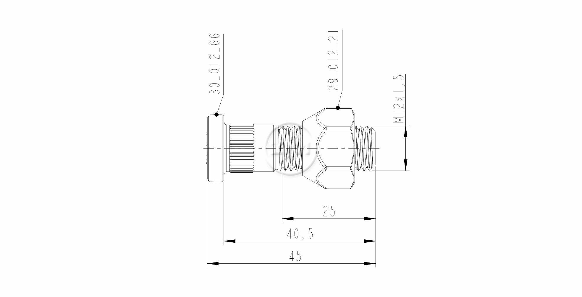 ZM 40.012.66 - Conjunto Parafuso de Roda - DIA