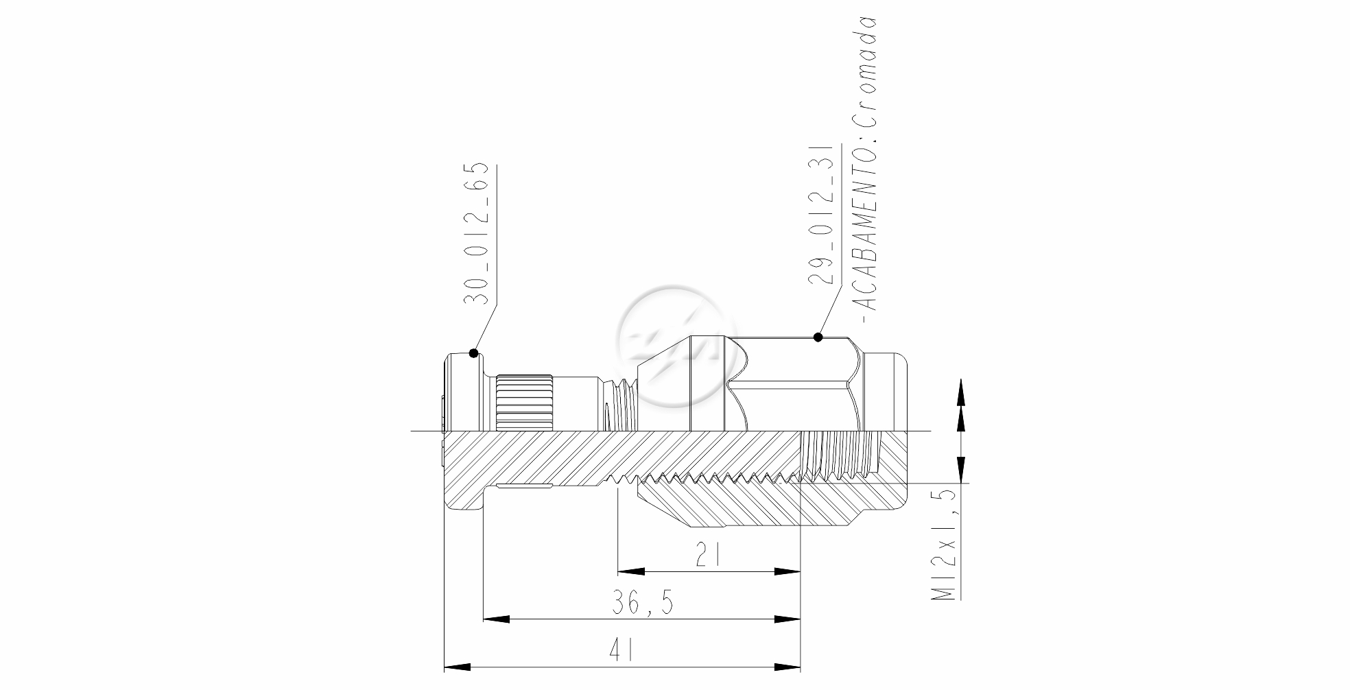 ZM 40.012.69 - Conjunto Parafuso de Roda - TRA