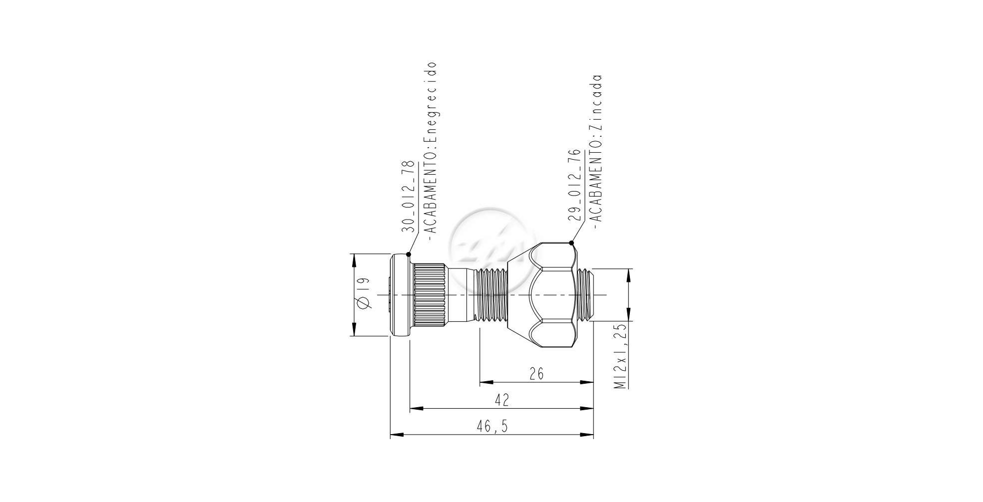 ZM 40.012.78 - Conjunto Parafuso de Roda - TRA