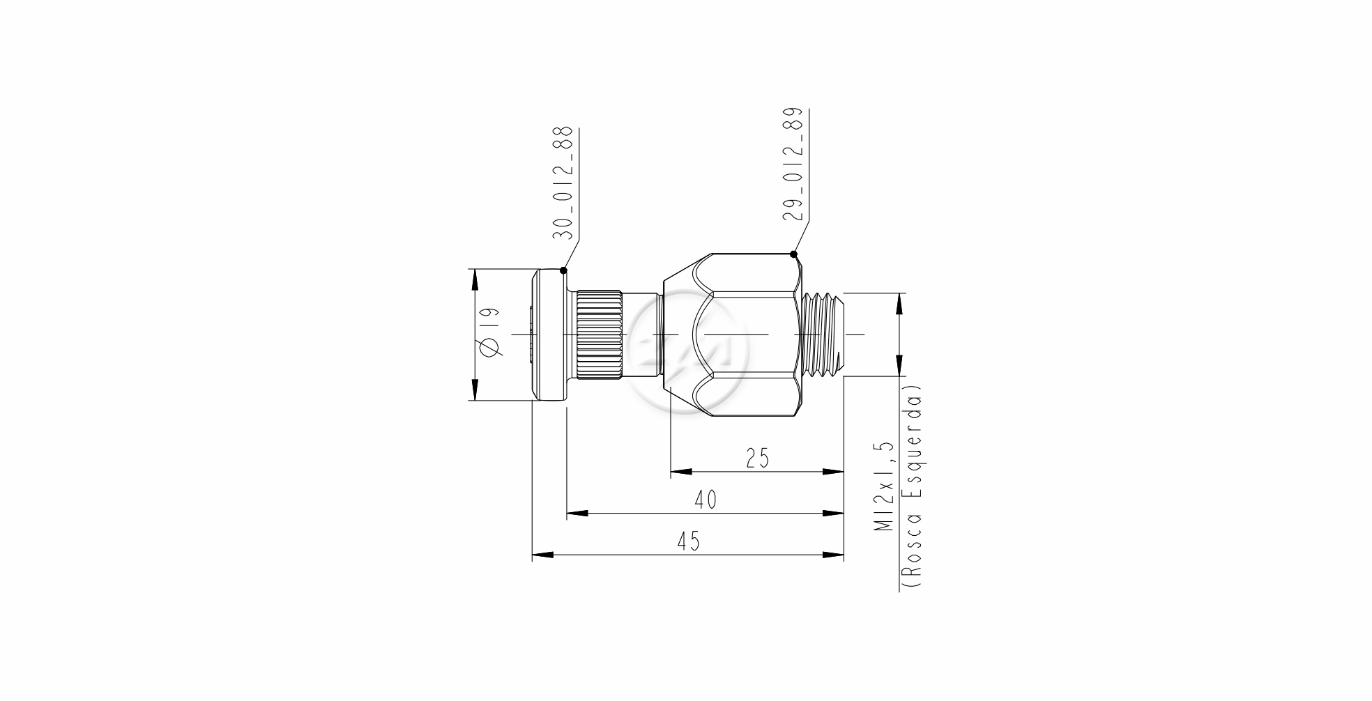 ZM 40.012.88 - Conjunto Parafuso de Roda - DIA/TRA