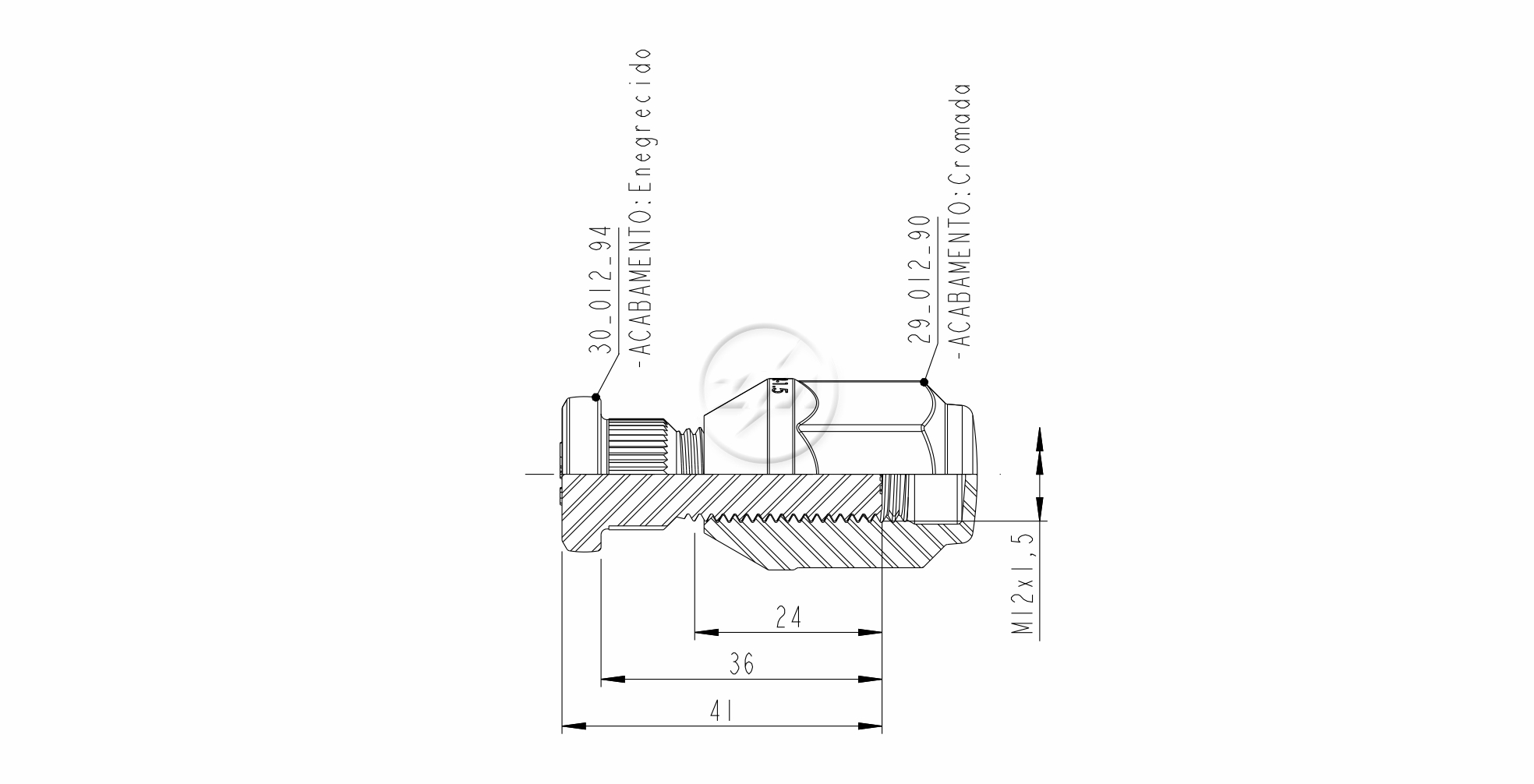 ZM 40.012.94 - Conjunto Parafuso de Roda - TRA