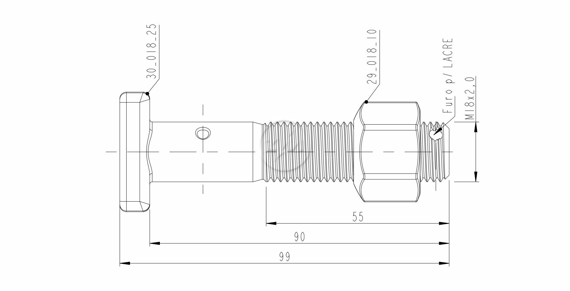 ZM 40.018.25 - Conjunto Parafuso de Roda - TRA