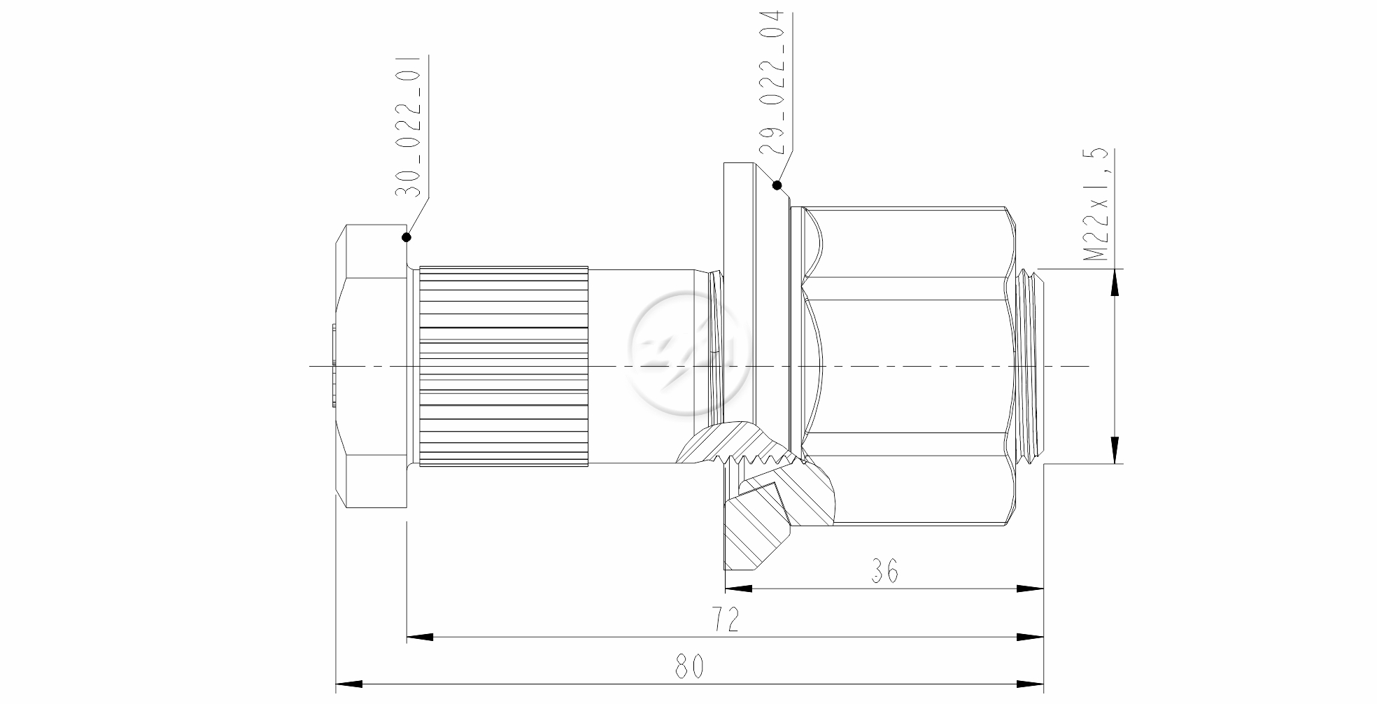 ZM 40.022.46 - Conjunto Parafuso de Roda - DIA