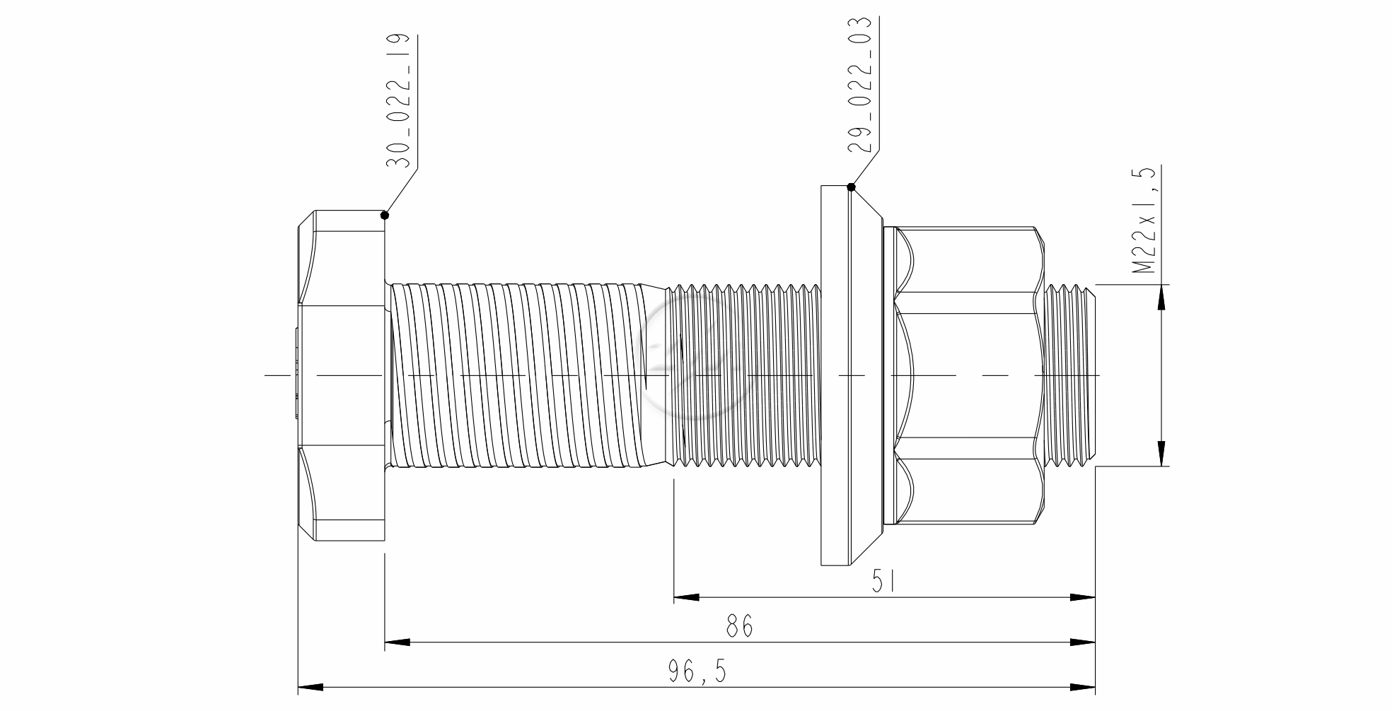 ZM 40.022.49 - Conjunto Parafuso de Roda - TRA