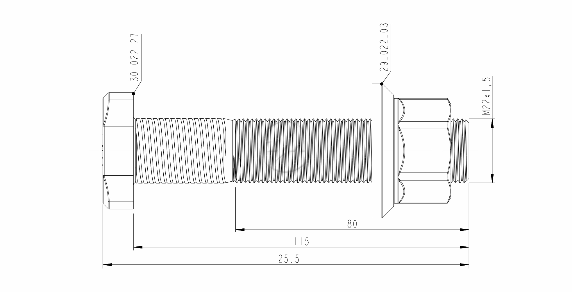 ZM 40.022.69 - Conjunto Parafuso de Roda - TRA