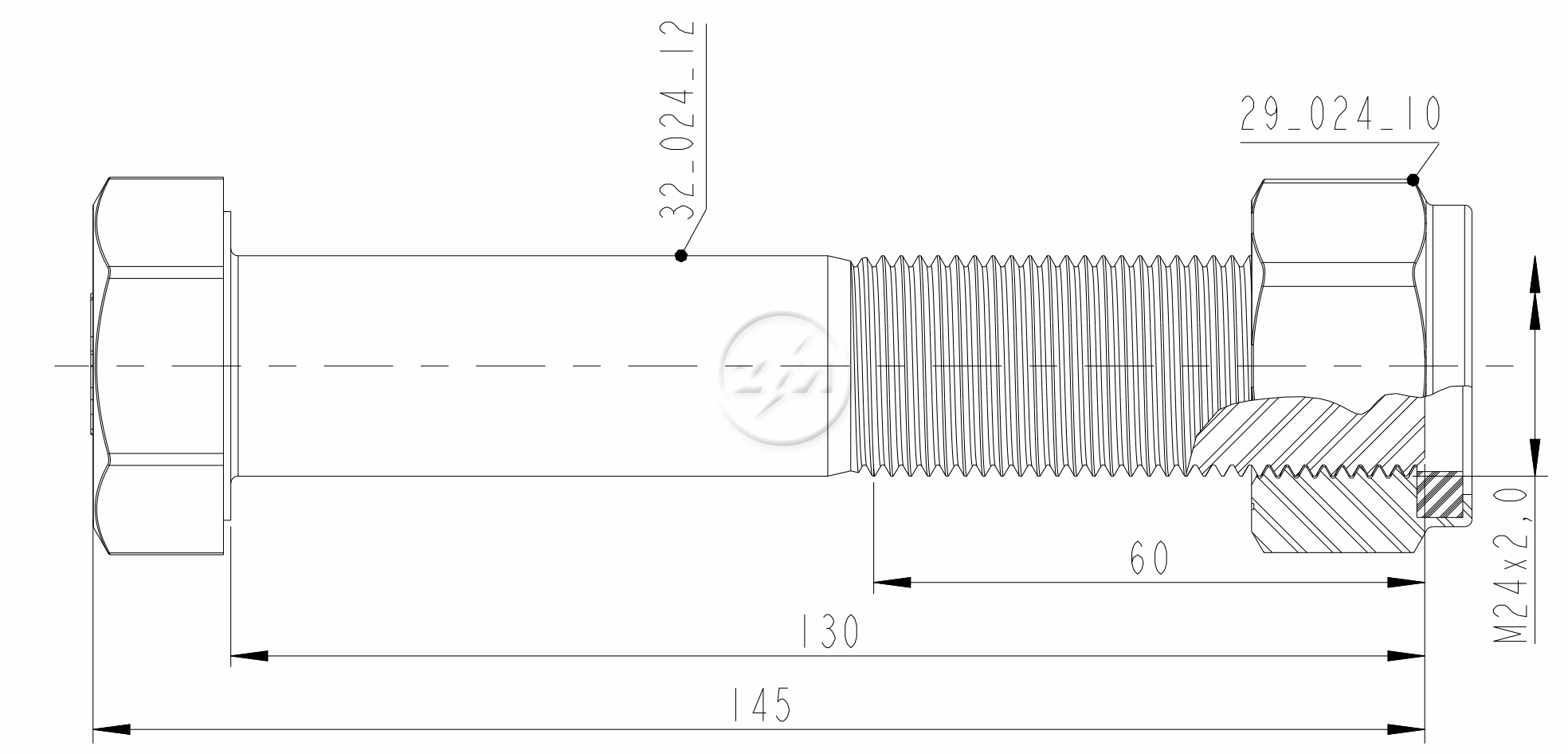 ZM 40.024.12 - Conj. Parafuso Pino Tensor