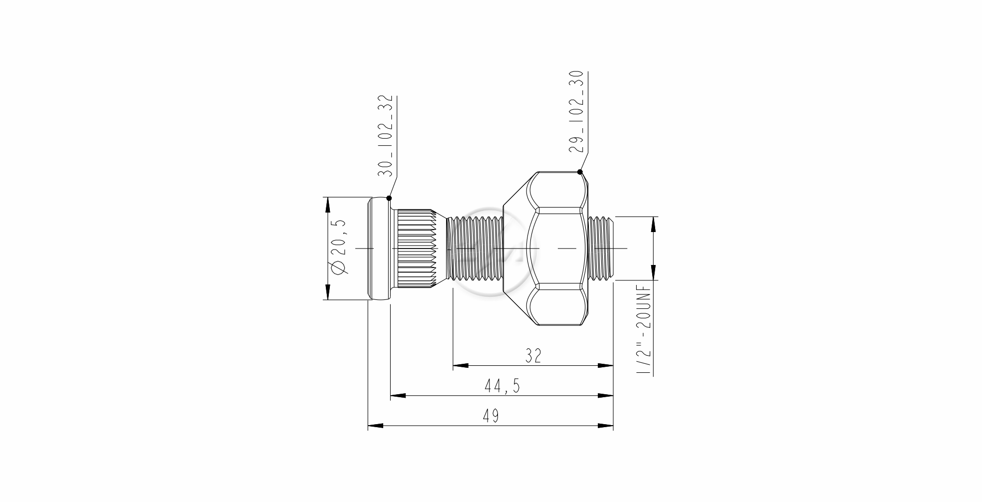 ZM 40.102.32 - Conjunto Parafuso de Roda - DIA