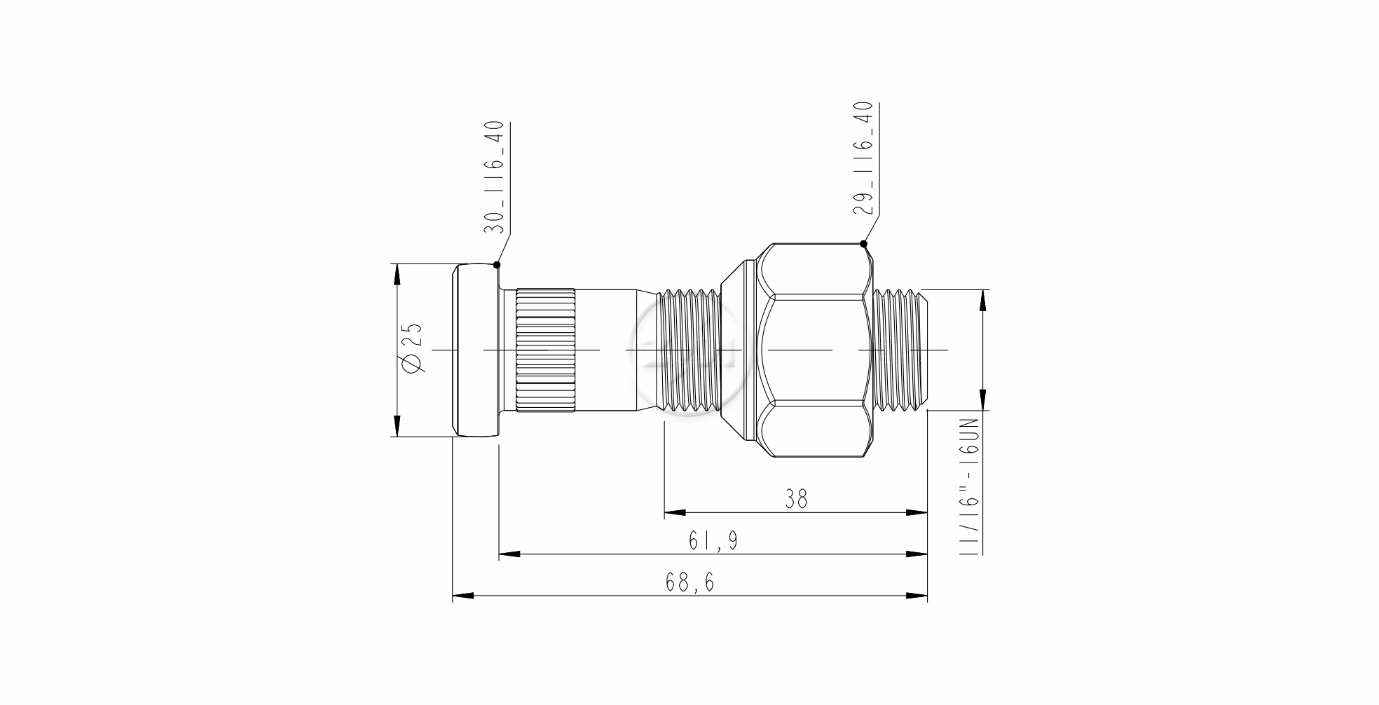 ZM 40.116.40 - Conjunto Parafuso de Roda - TRA