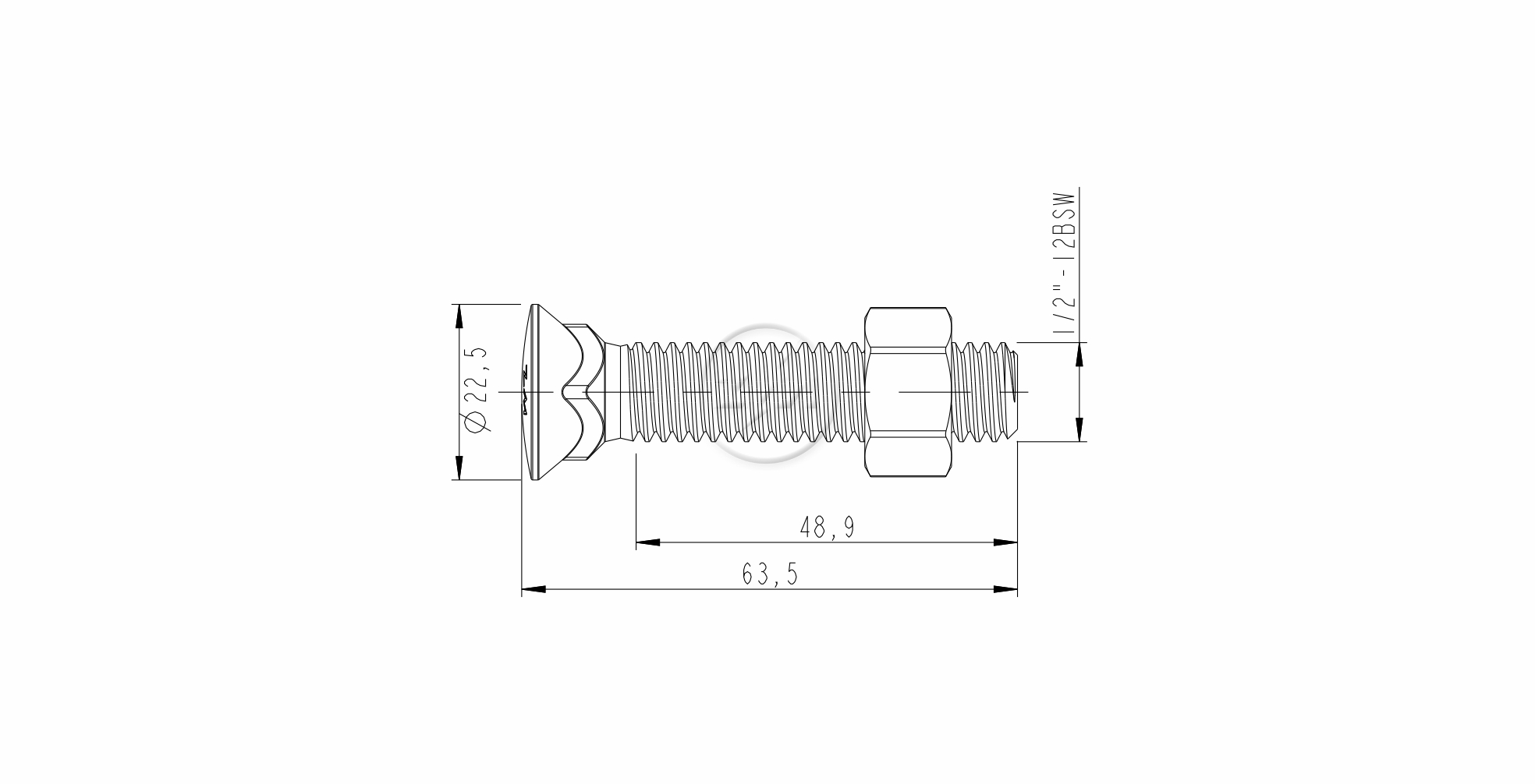 ZM 40.120.66 - Conjunto Parafuso para Arado - A3 ZM 4012066