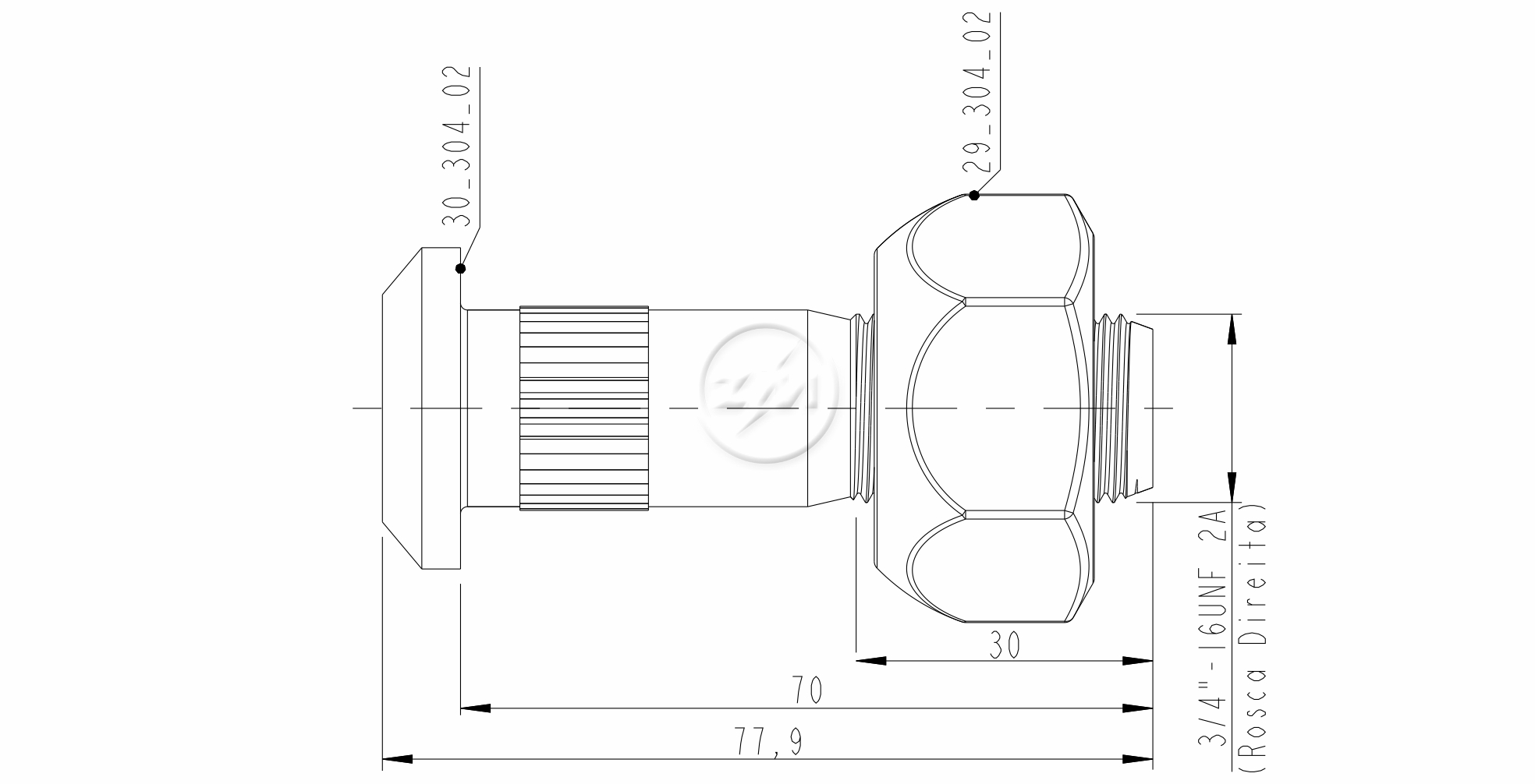 ZM 40.304.32 - Conjunto Parafuso de Roda - DIA