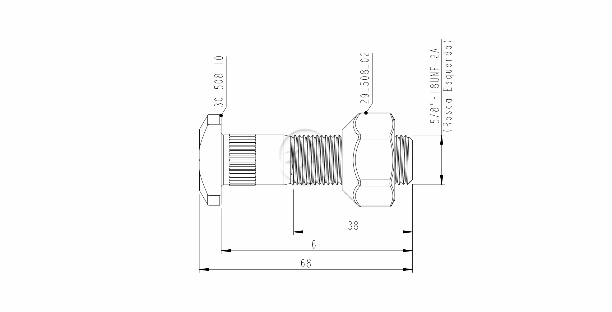 ZM 40.508.10 - Conjunto Parafuso de Roda - TRA