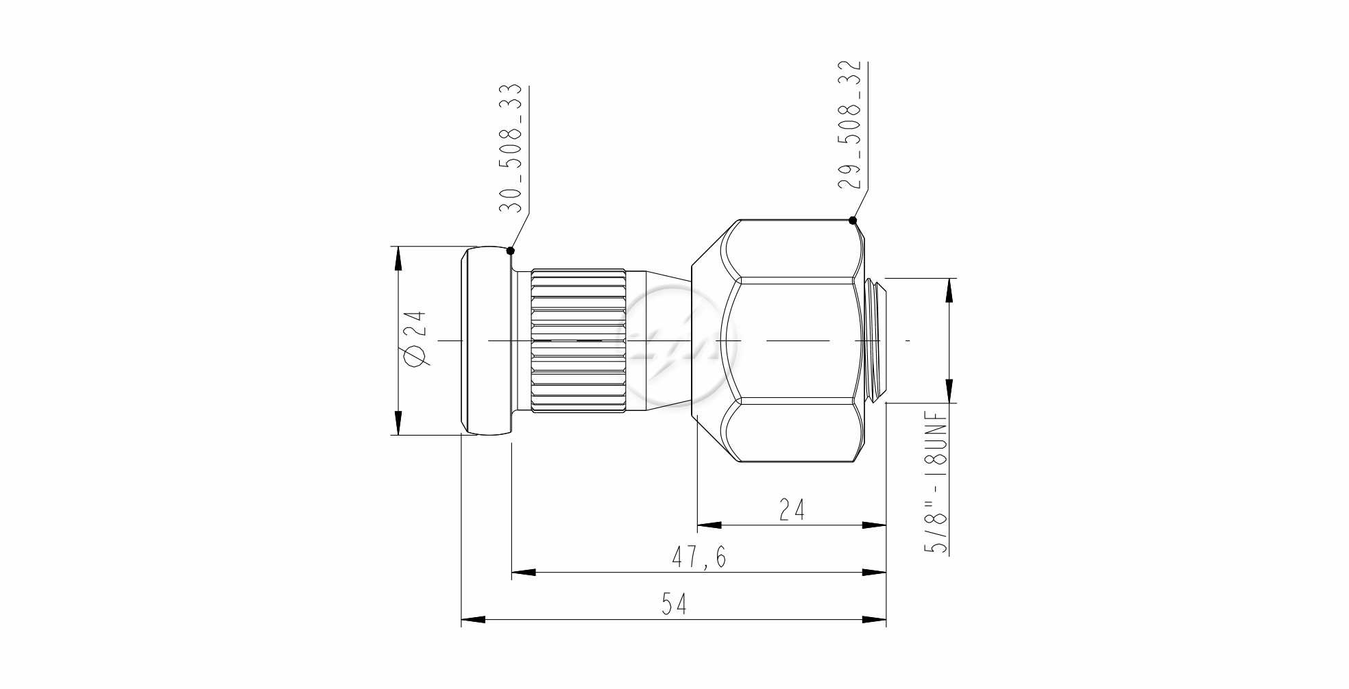 ZM 40.508.33 - Conjunto Parafuso de Roda - DIA ZM 4050833