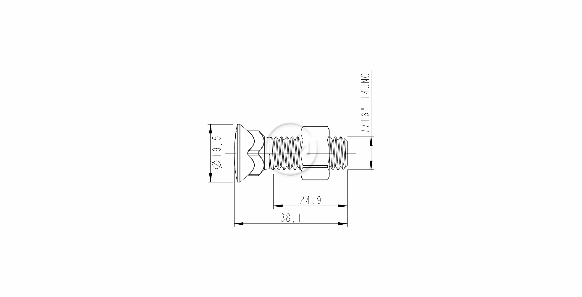 ZM 40.761.62 - Conjunto Parafuso para Arado - A3