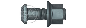 ZM 40.780.01 - Conjunto Parafuso de Roda - DIA ZM 4078001