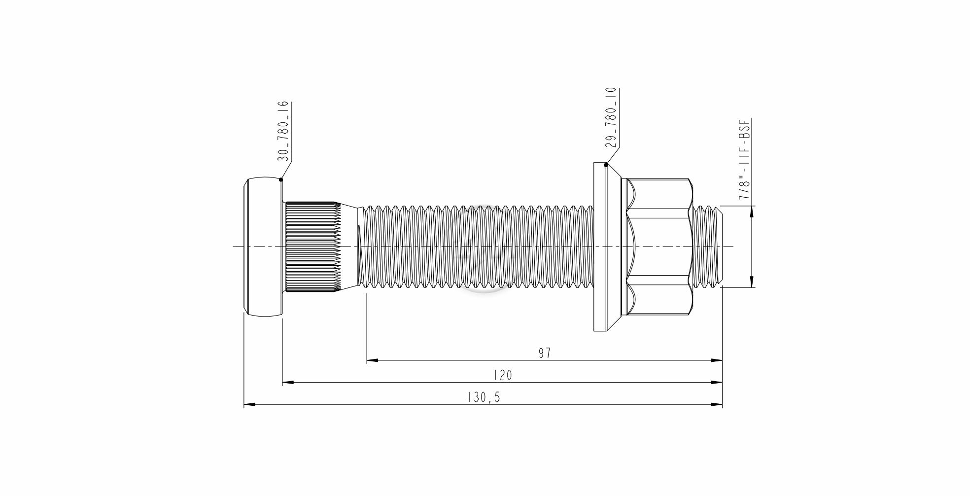 ZM 40.780.16 - Conjunto Parafuso de Roda - TRA (Alum)