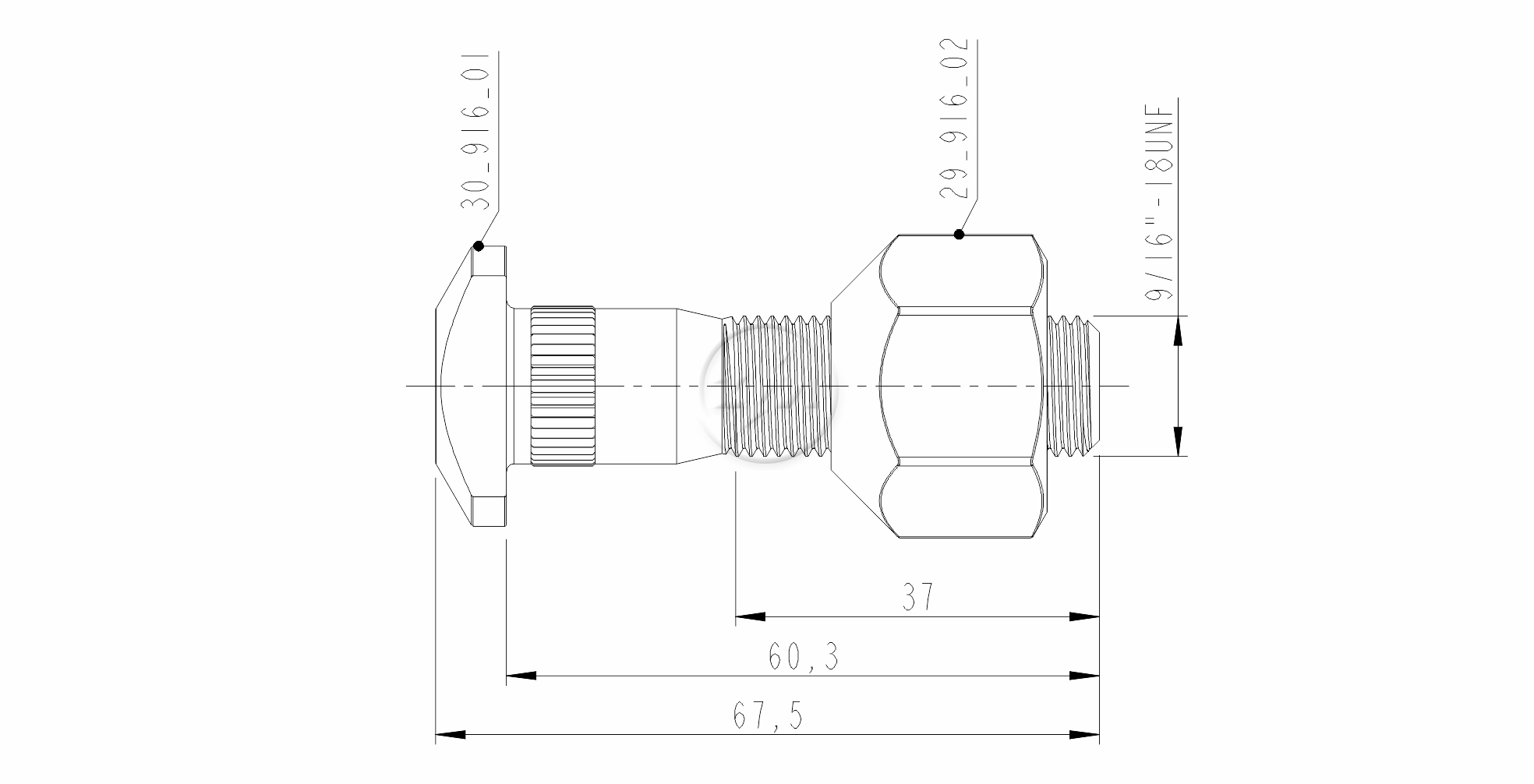 ZM 40.916.01 - Conjunto Parafuso de Roda - DIA