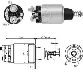 Relé de Partida ZM 4-639 ZM 4639