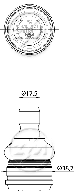 ZM 470.104.51 - Pivô de Suspensão