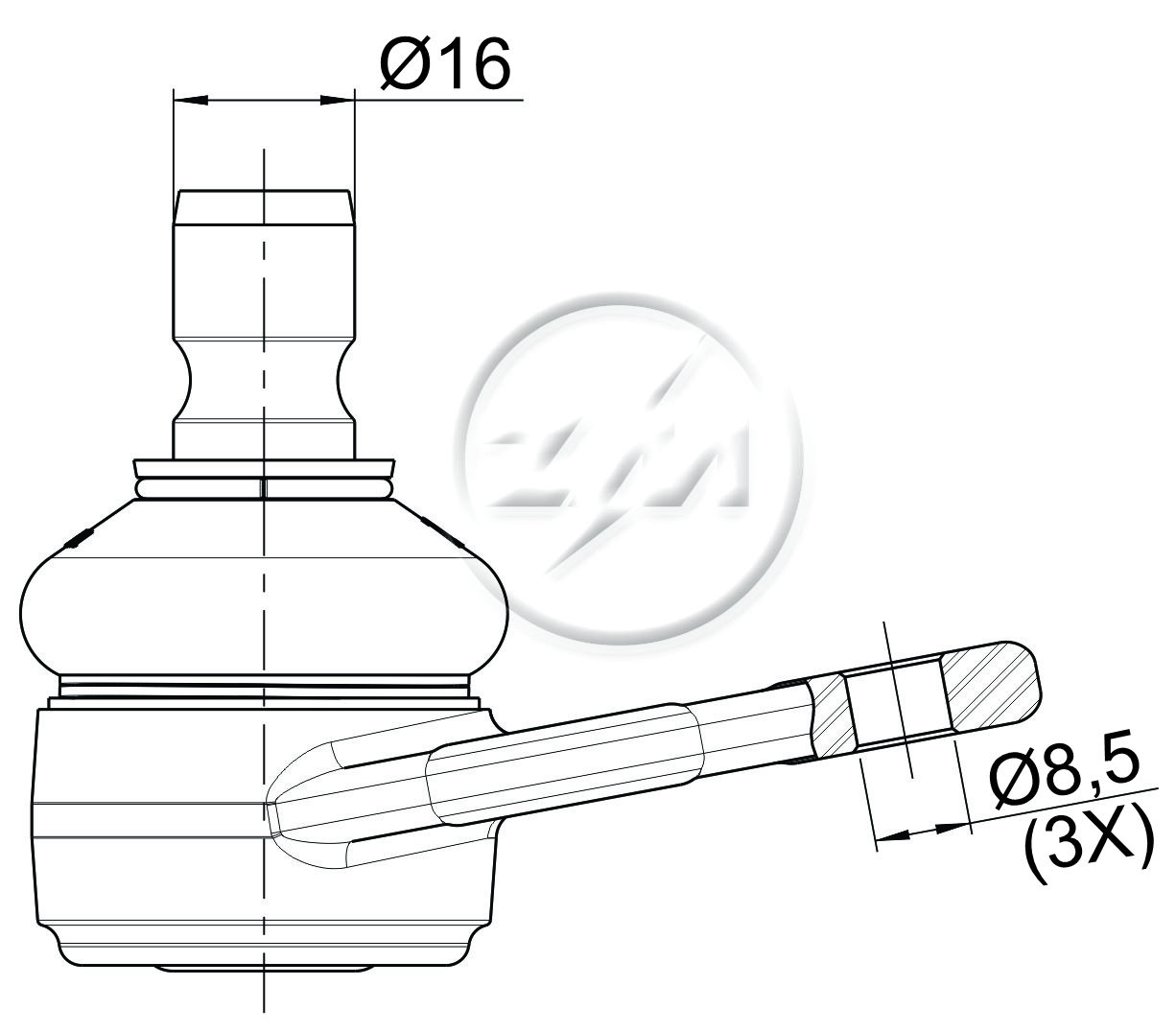 ZM 470.130.02 - Pivô de Suspensão