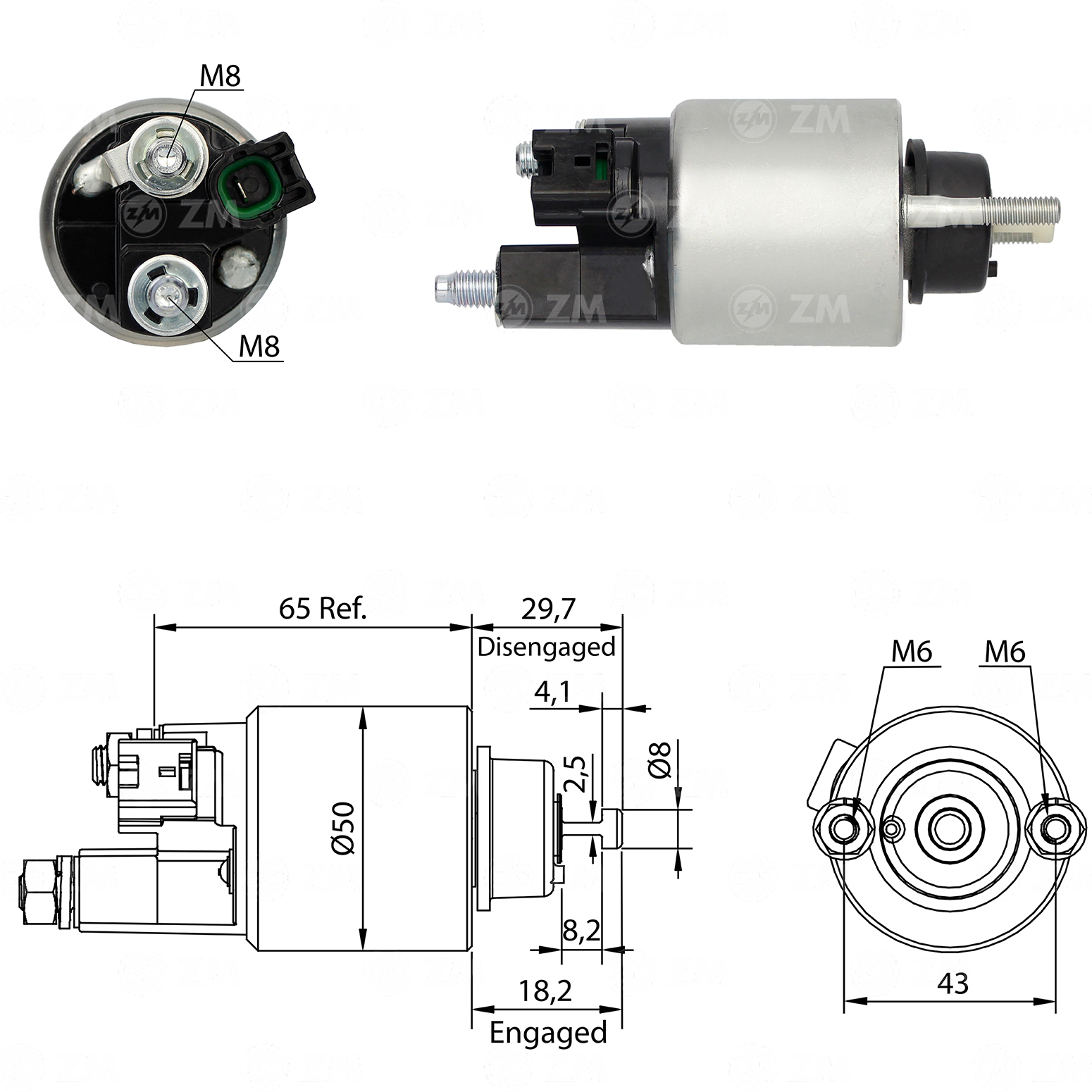 Relé de Partida ZM 4-708 ZM 4708