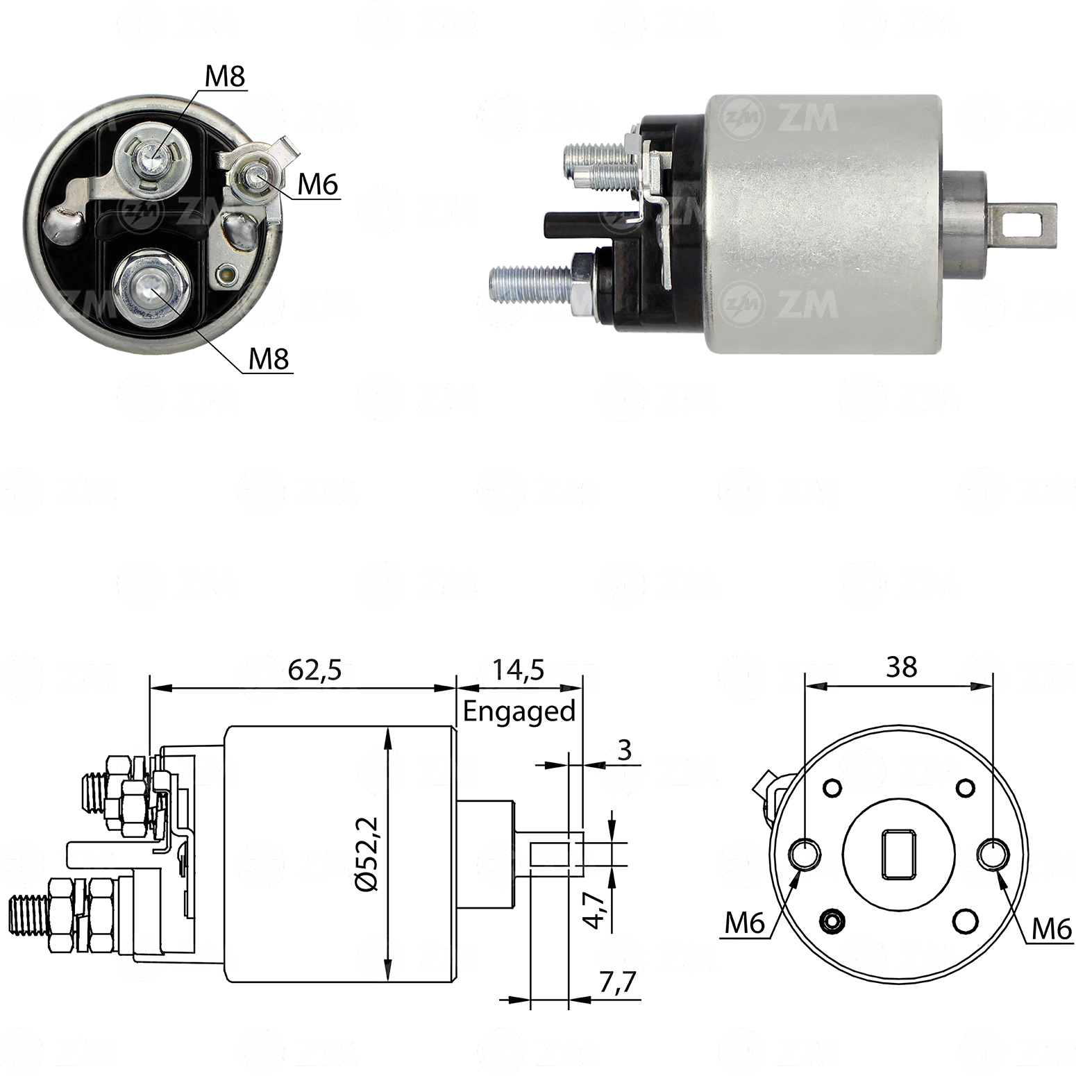 Relé de Partida ZM 4-710 ZM 4710