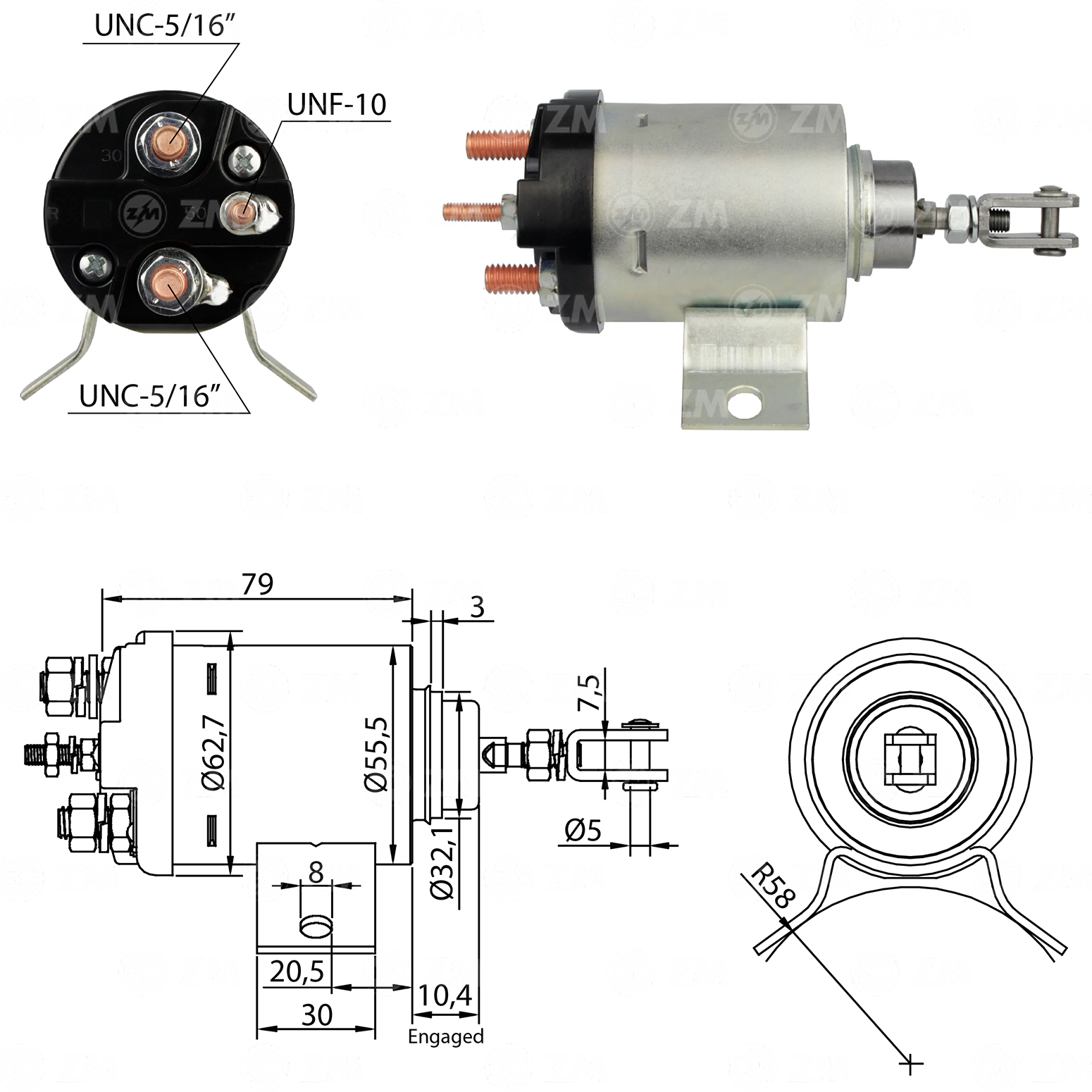 Relé de Partida ZM 506 ZM 506