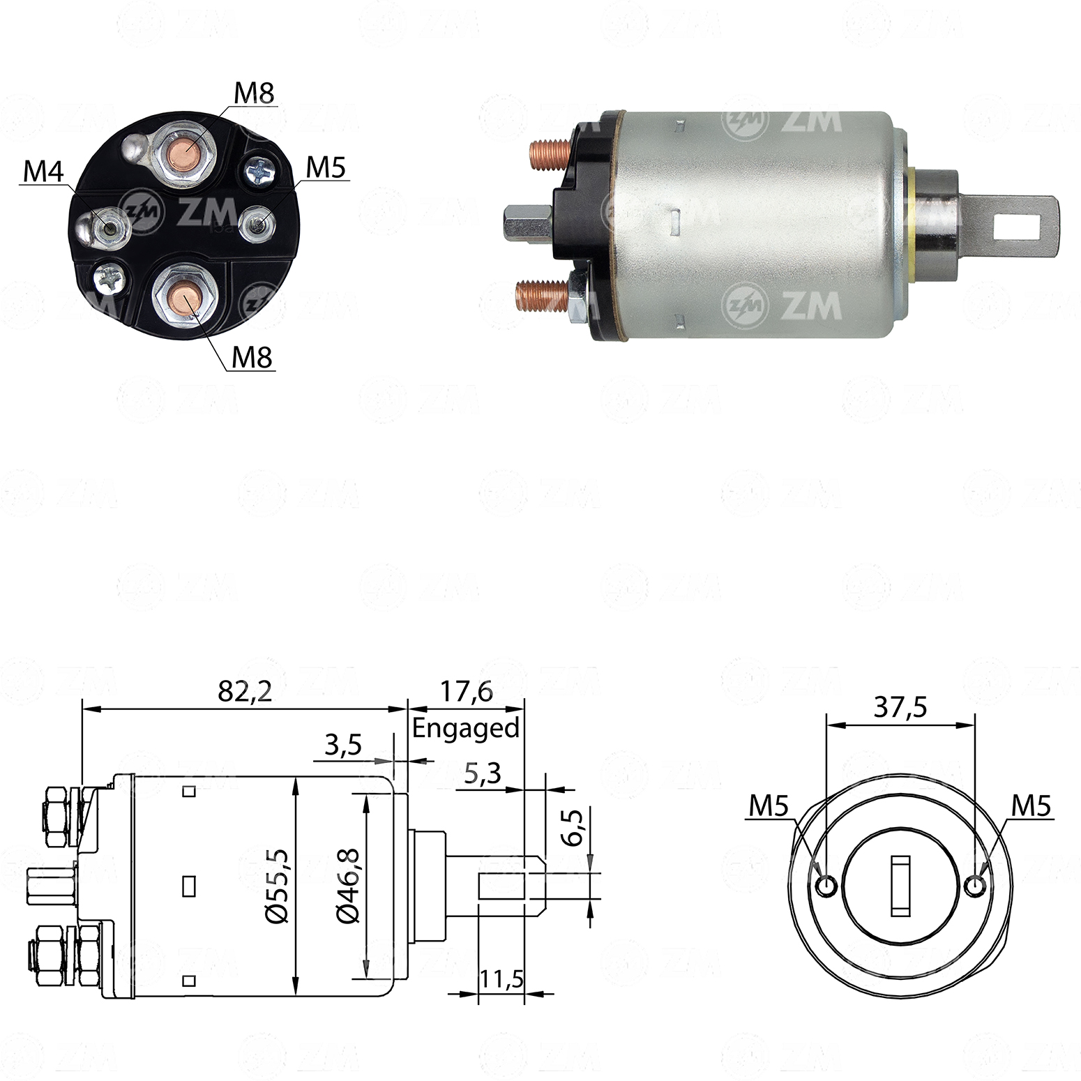 Relé de Partida ZM 516 ZM 516