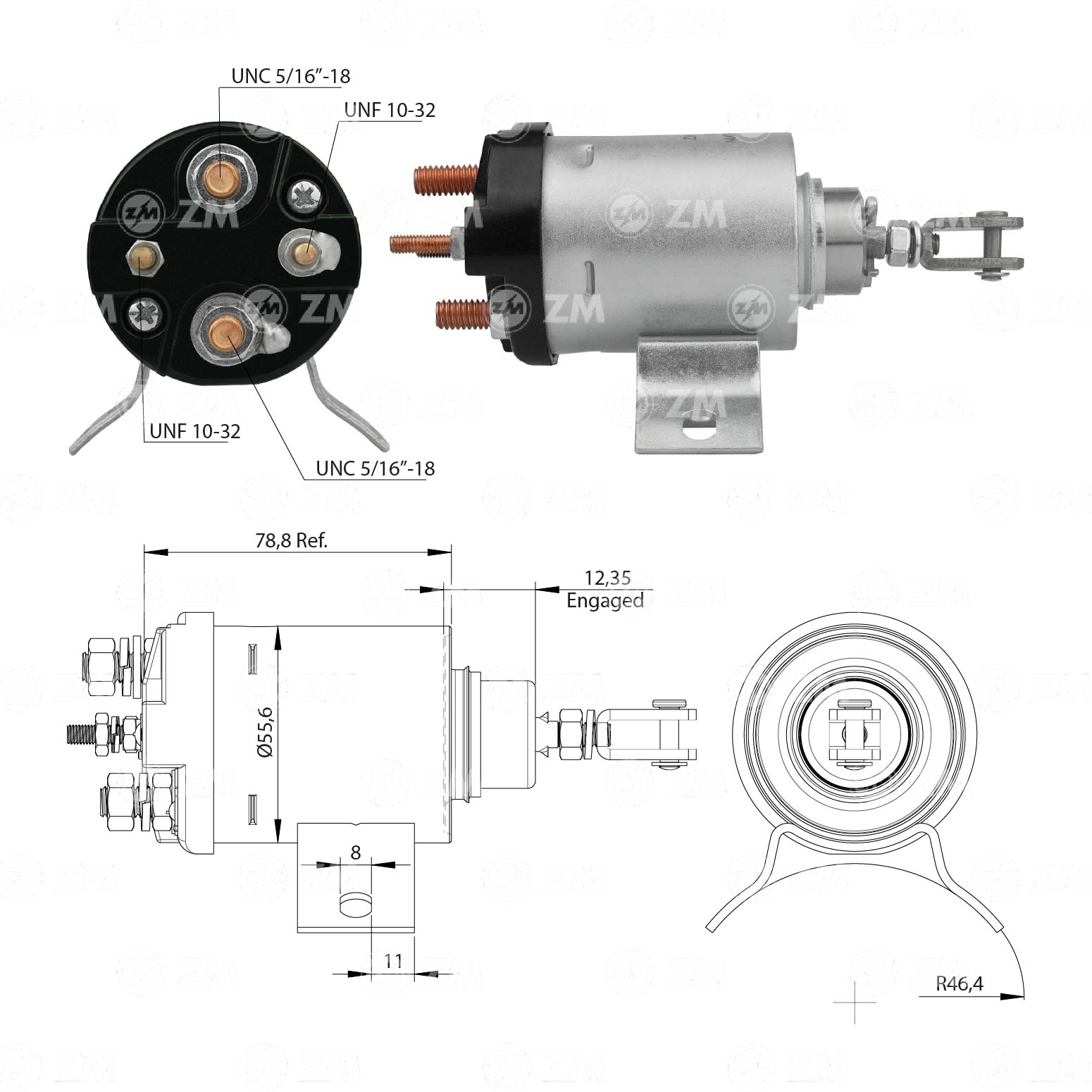 Relé de Partida ZM 517 ZM 517