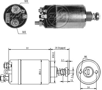 Relé de Partida ZM 527 ZM 527