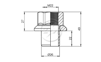 ZM 529.022.53 - Porca de Roda