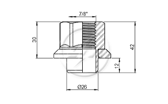 ZM 529.780.41 - Porca de Roda