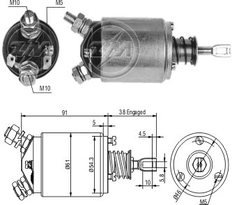 Relé de Partida ZM 533 ZM 533