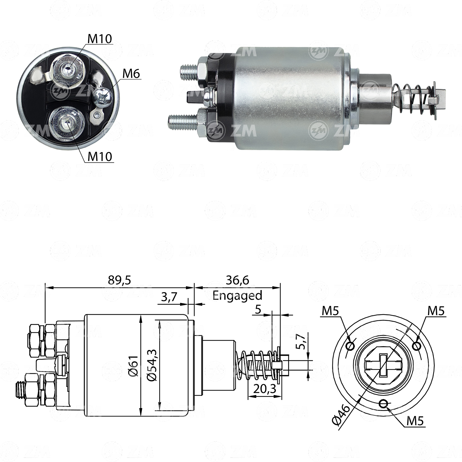 Relé de Partida ZM 539 ZM 539