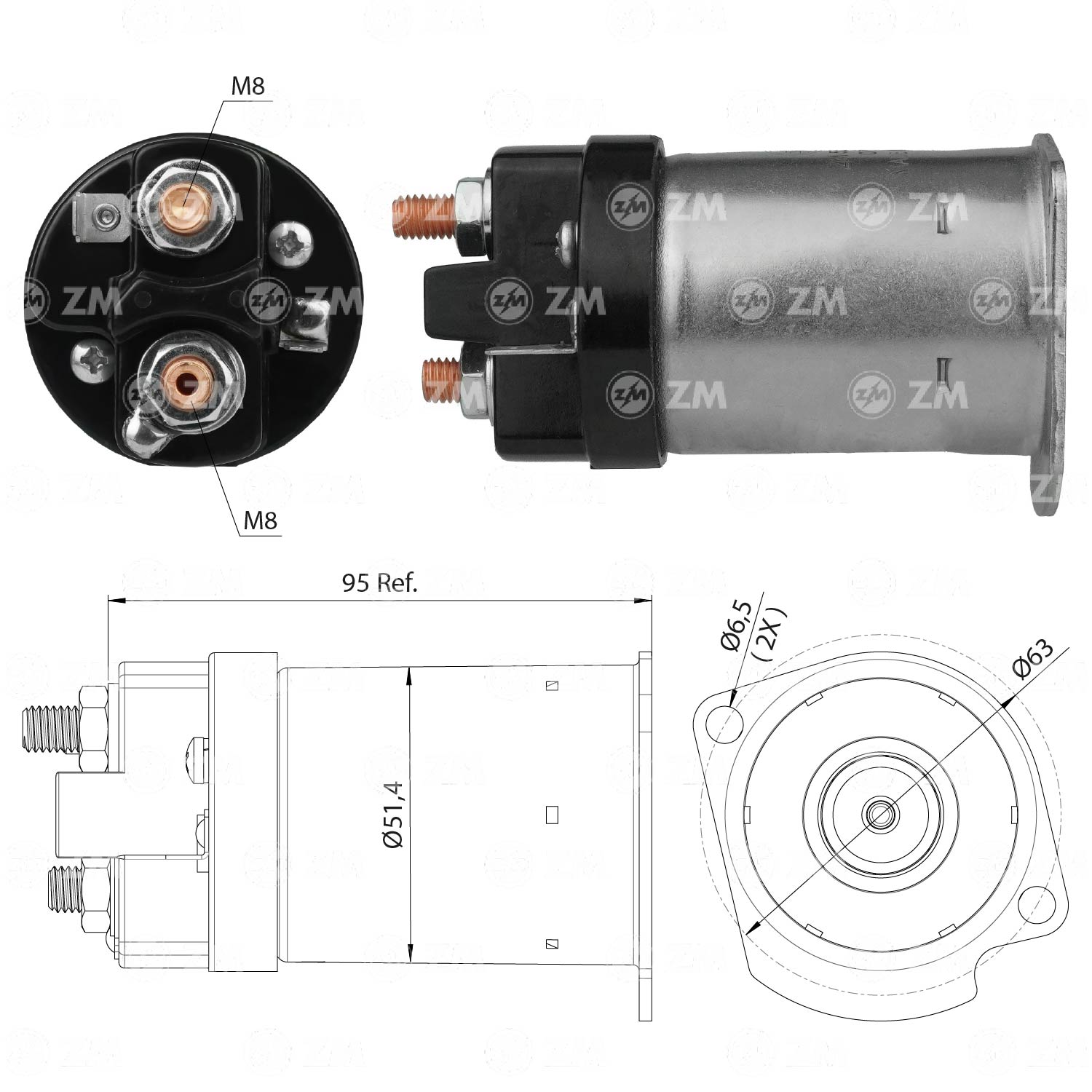 Relé de Partida ZM 556 ZM 556