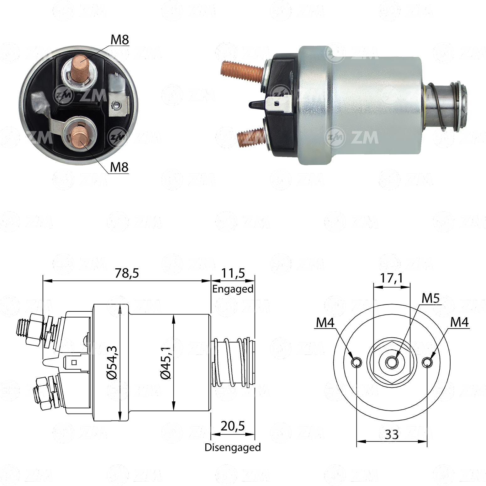 Relé de Partida ZM 560 ZM 560