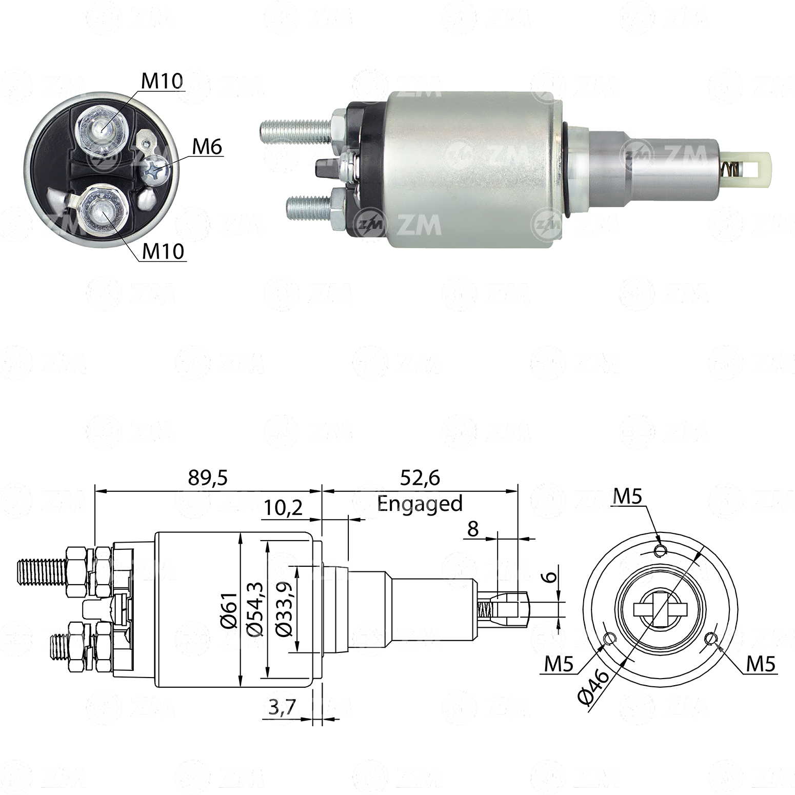 Relé de Partida ZM 5-639 ZM 5639