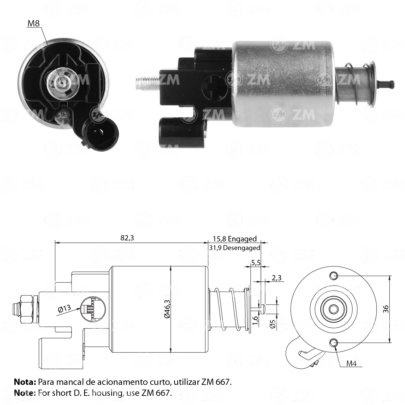 Relé de Partida ZM 5-665 ZM 5665