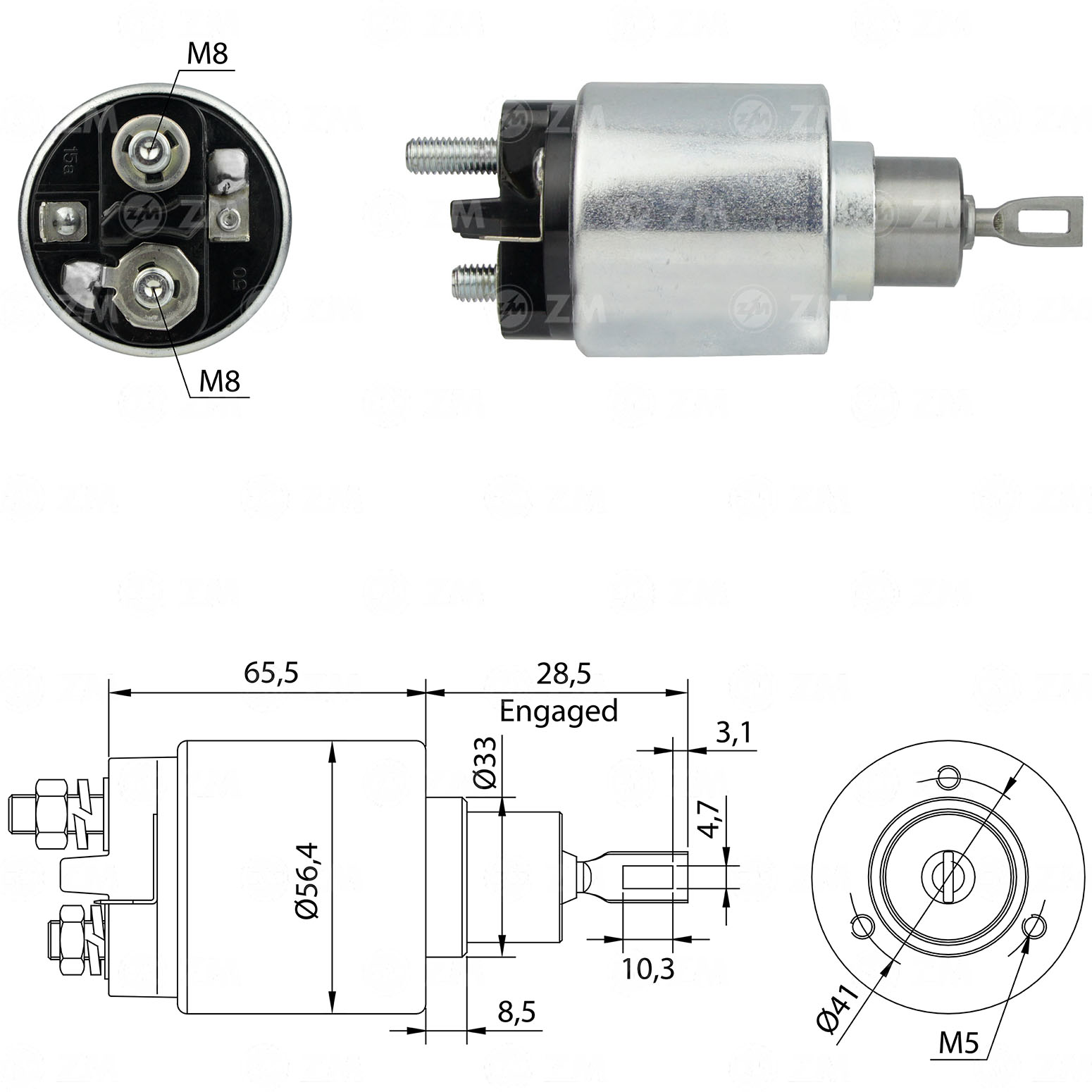 Relé de Partida ZM 573 ZM 573