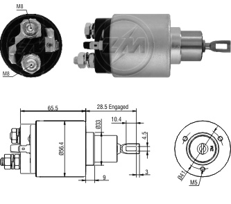 Relé de Partida ZM 5-777 ZM 5777