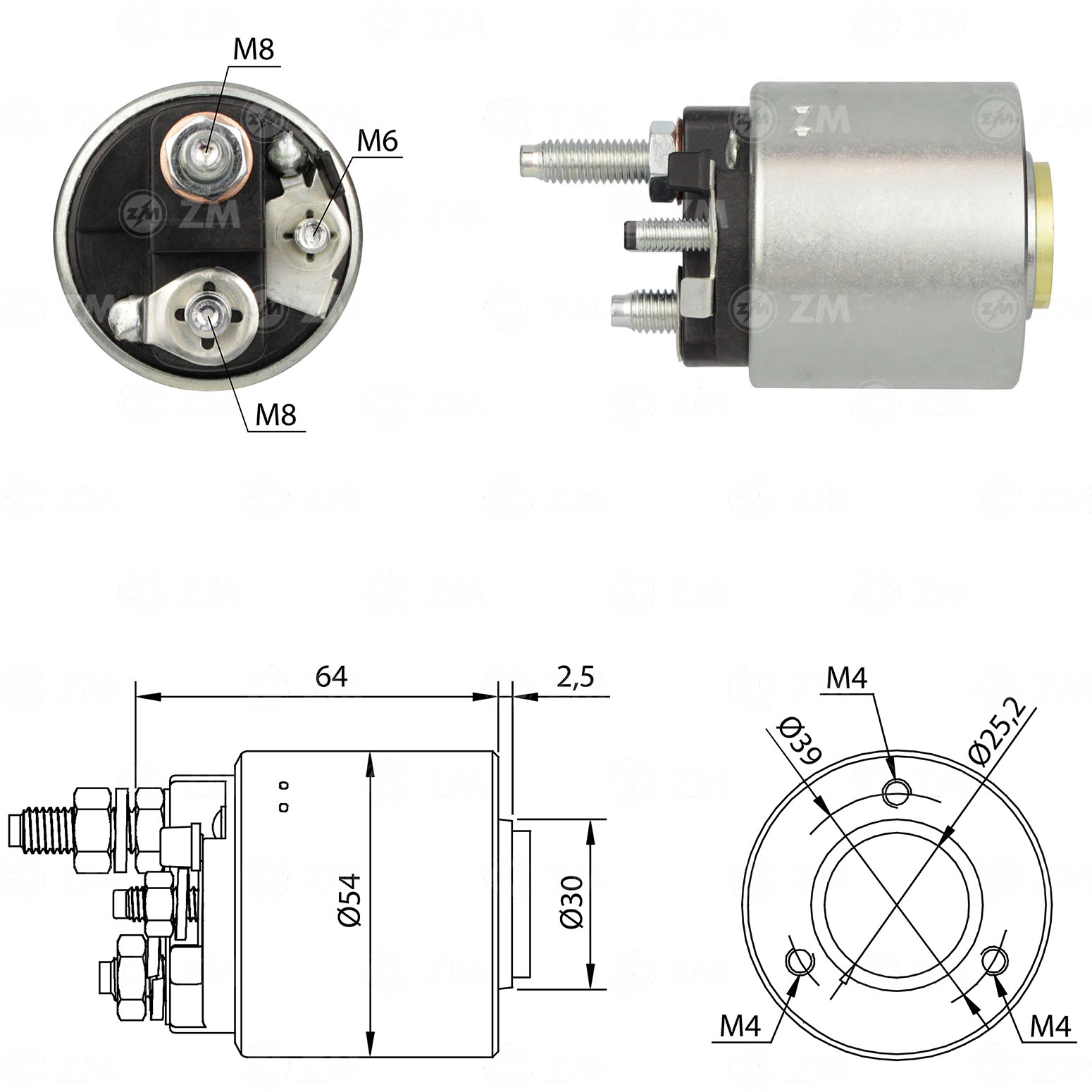Relé de Partida ZM 590 ZM 590