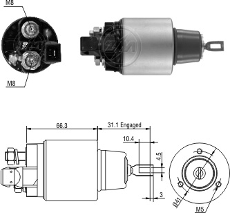 Relé de Partida ZM 5-972 ZM 5972