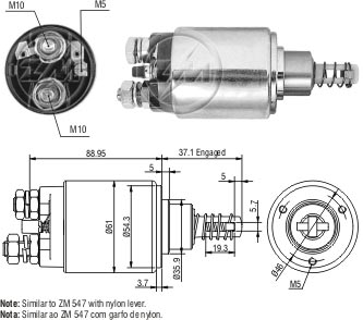 Relé de Partida ZM 637 ZM 637