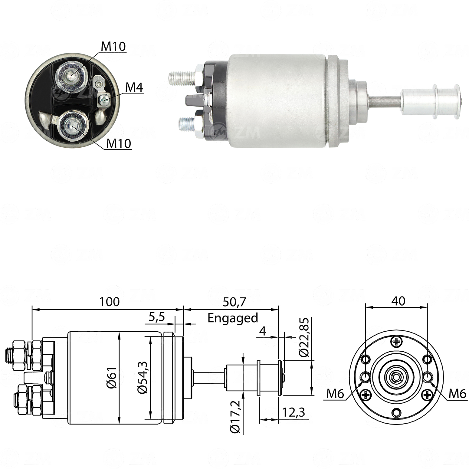 Relé de Partida ZM 643 ZM 643