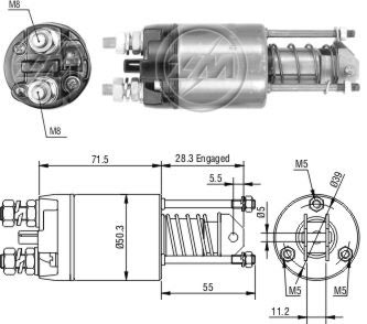 Relé de Partida ZM 651 ZM 651