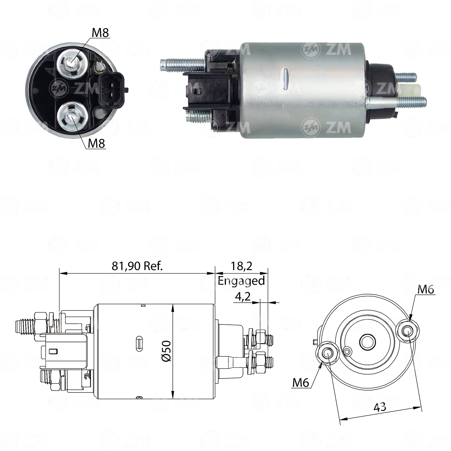 Relé de Partida ZM 669 ZM 669
