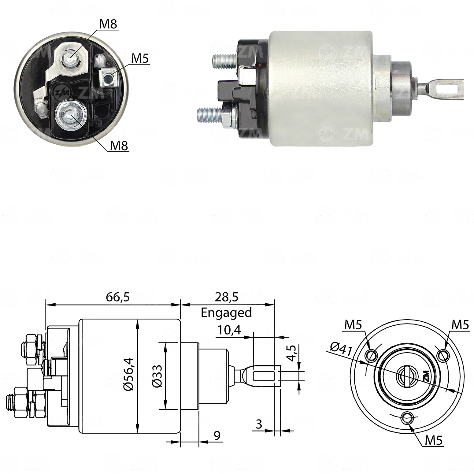 Relé de Partida ZM 672 ZM 672