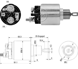 Relé de Partida ZM 6-773 ZM 6773