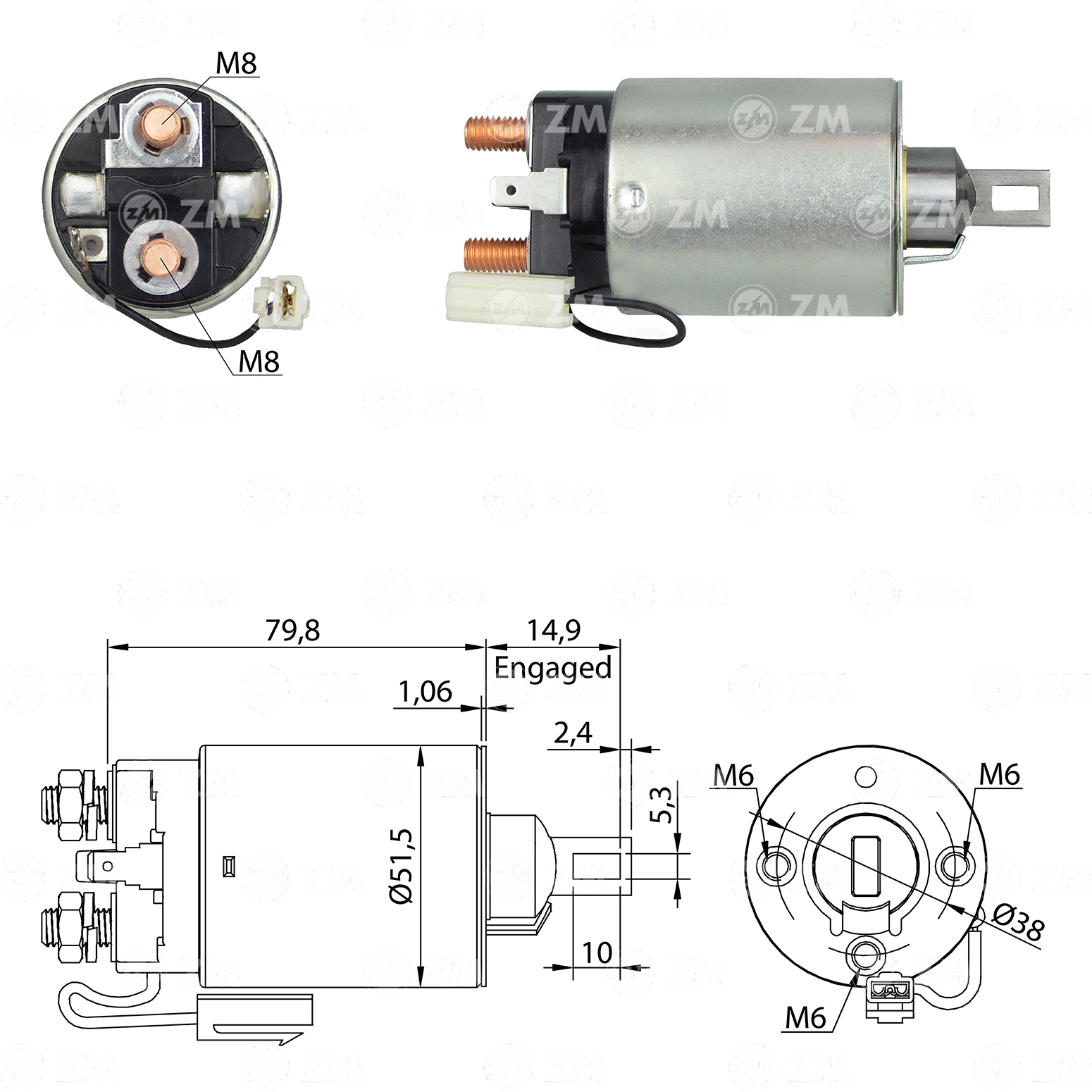 Relé de Partida ZM 693 ZM 693